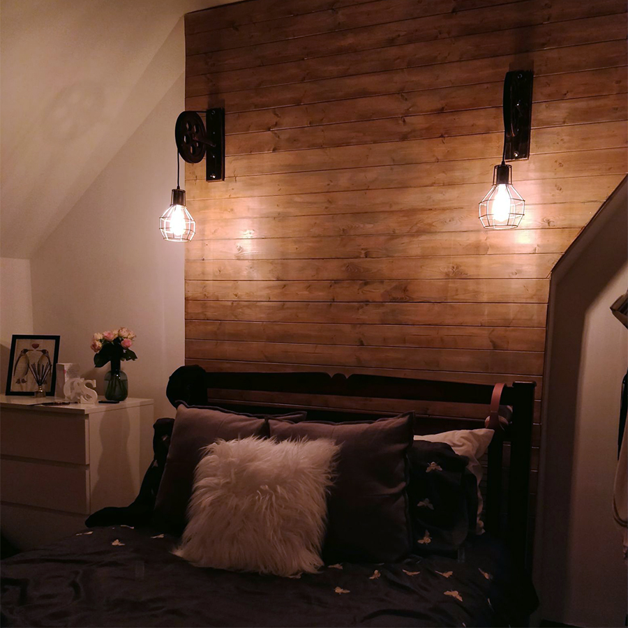 Bedroom lights installed